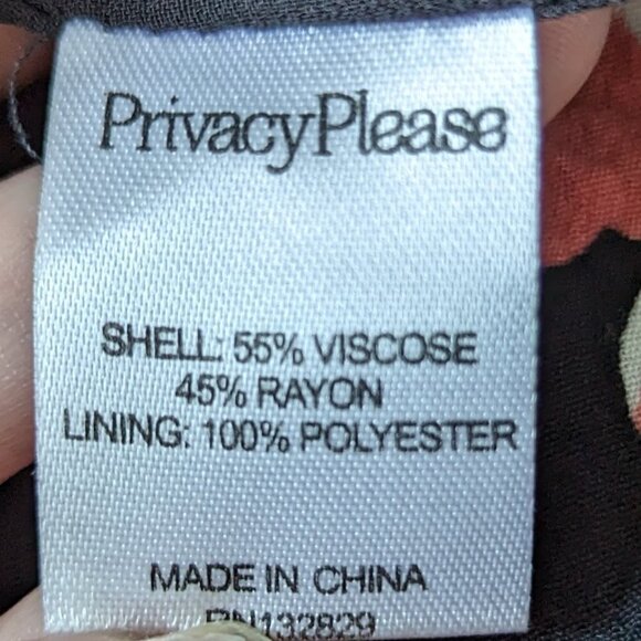 Revolve Privacy Please Floral Leon Cold Shoulder Romper Dark Iris - Picture 10 of 11